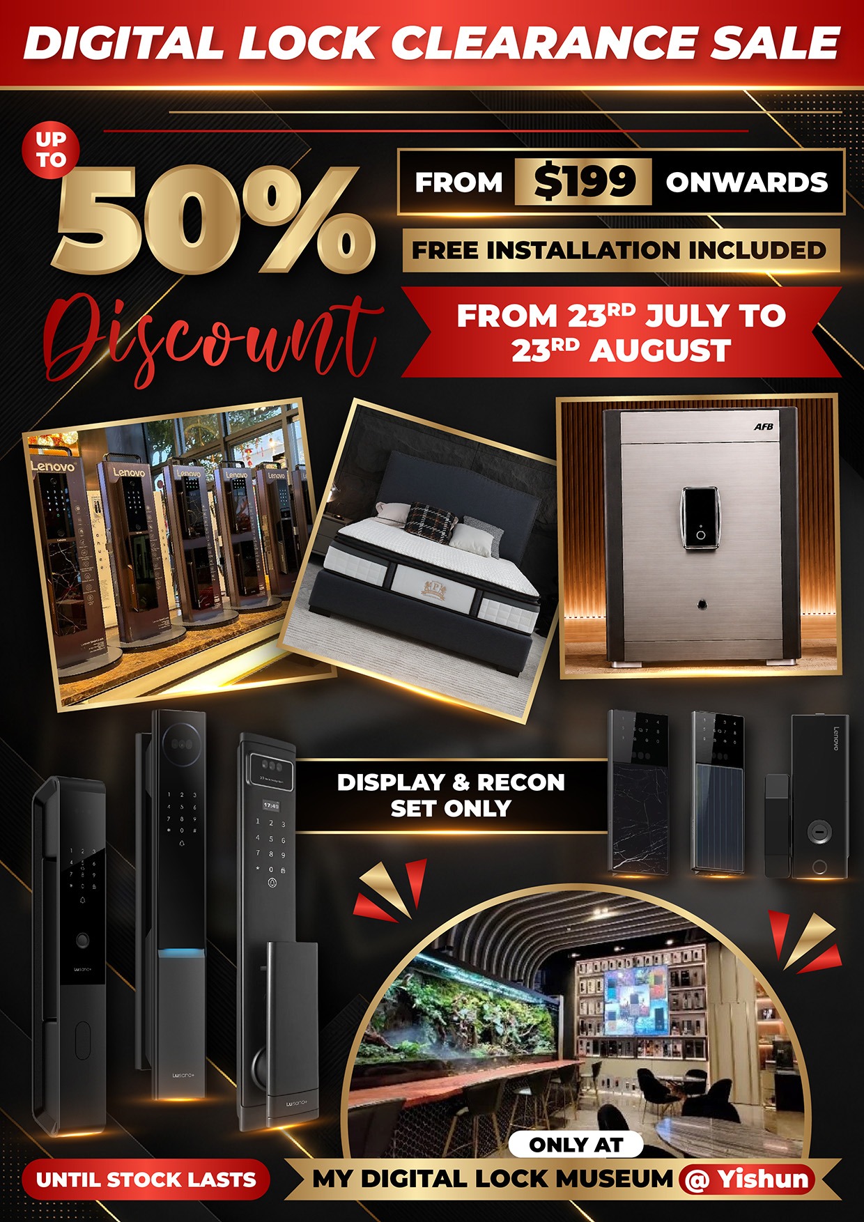 Mydigitallock - Clearance Sale Discount Banner