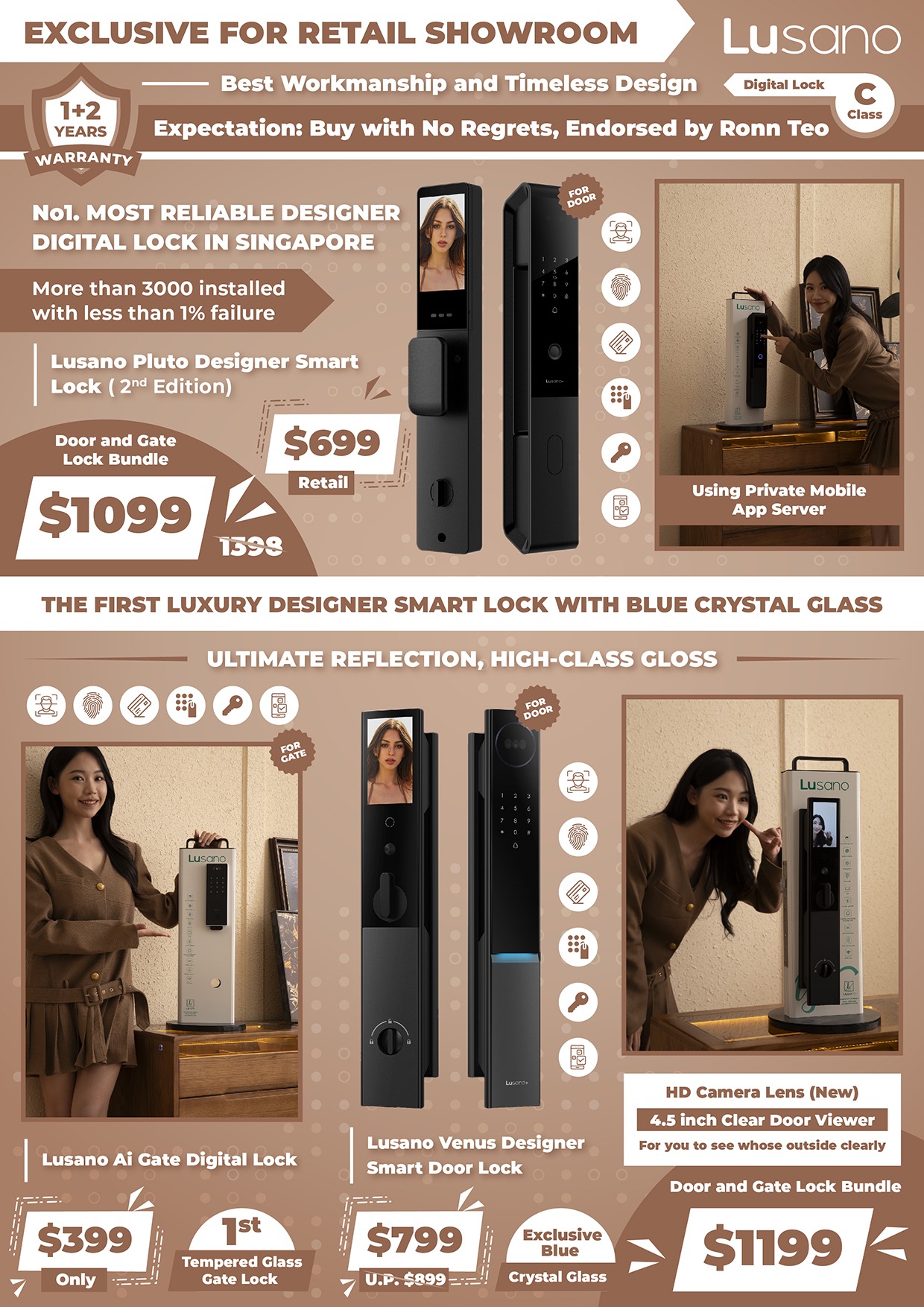 Mydigitallock - Lusano S Class Digital Lock