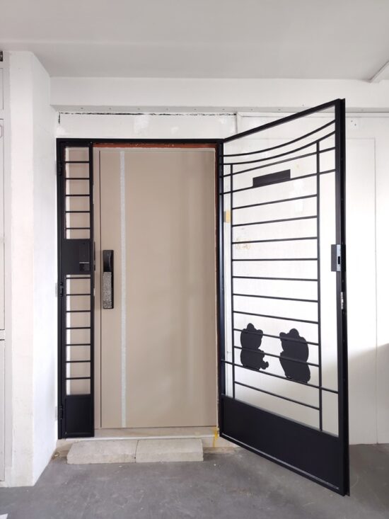 Lusano Crystalized HDB Main Door 4x7 feet Double Leaf (With Swarovski Crystal)